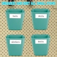 thumbnail image 6 of G.Core 4-Pack Pegboard Cups with Hooks, Peg Board Wall Organizer for Craft Room, Green, 6 of 8