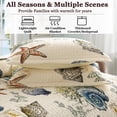 thumbnail image 3 of Conch King Quilt Set - Soft Microfiber Lightweight 3-Piece for All Season (1 Quilt, 2 Pillow Shams), 3 of 9