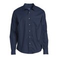 thumbnail image 5 of George Men's Long Sleeve Poplin Button-Up Shirt, 5 of 5