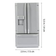 thumbnail image 3 of Dsseng Réfrigérateur de Maison de Poupée Congélateur Frigo Meubles Miniatures Meubles de Poupée Ornement Mini Réfrigérateur Jouet Mini Réfrigérateur, 3 of 6