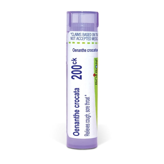 Boiron Oenanthe Crocata 200CK, Homeopathic Medicine for Cough, Sore Throat., 80 Pellets