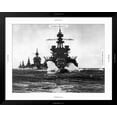 thumbnail image 5 of Art.com Battleship USS Pennsylvania Leading Convoy of Cruisers Moving in Line Into Lingayen Gulf Photographic Print, Black Frame Wall Art, 40" x 32", 5 of 5