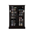 thumbnail image 2 of Atlantic Inc Windowpane Sliding Glass Door Media Cabinet in Espresso, 2 of 2