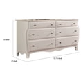 thumbnail image 5 of Benzara Fascinating Cottage Style Wooden Dresser For Kids, White, 5 of 6