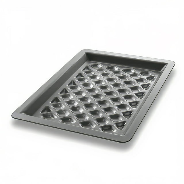 Chicago Metallic 70821 Rectangular Grill Pan w/ Handles - 11 9/16" x 8 5/16", Aluminum