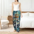 thumbnail image 4 of Balery Colorful Plant Turtle Pantalones de pijama para mujer, pijamas ultraligeros, pantalones de estar por casa-Large, 4 of 6