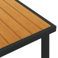 thumbnail image 3 of vidaXL Table de Jardin Marron 140x90x74 cm Aluminium et WPC, 3 of 4