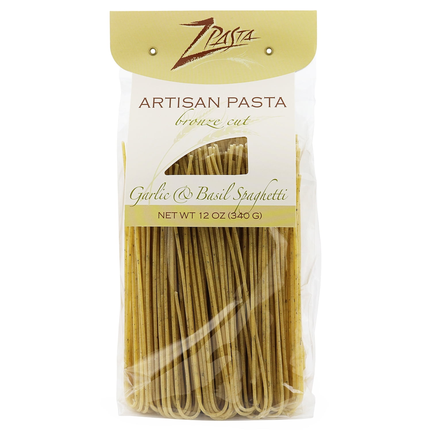 ZPasta Italian Blend Spaghetti Bronze Cut Artisan Pasta 12 oz