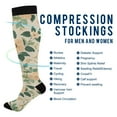 thumbnail image 2 of FORMRS Womens Knee High Socks Casual Long Thick Travel Daily Wear, 1 Pair, Floral Design, 2 of 6