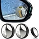 thumbnail image 1 of Espejo retrovisor para coche (2 piezas, negro), redondo, sin marco, ajustable, adhesivo, impermeable, giratorio 360°, de cristal, convexo, universal, para coche, SUV y camión., 1 of 5