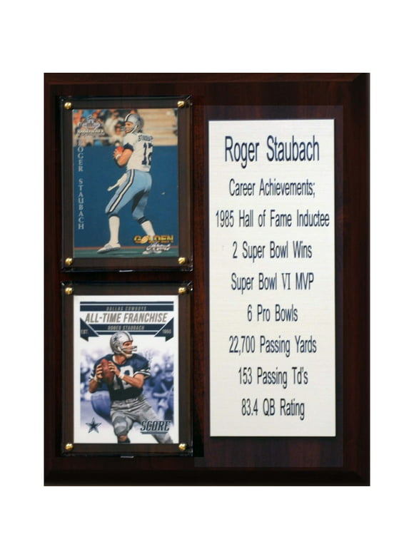 Roger Staubach Dallas Cowboys 8'' x 10'' Plaque