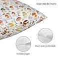 thumbnail image 3 of Pofeuu Mushrooms And Butterflies Print Double-sided plush pillowcase Square Throw Pillow Covers Pillows Cover for Living Room Bedroom Sofa Couch Cushion Cover（No pillow core）-22"x22", 3 of 7