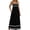 Black, variant on Bnwani A Line Dresses for Women,Womens Dresses Summer,Color Block,Ruffle,Sleeveless,Solid,Khaki,L