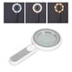 thumbnail image 5 of Handheld Magnifying Glass 20X Optical Magnifier with 21 LED Lights USB Charging Touch Switch Grey White, 5 of 5