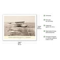 thumbnail image 2 of Dornier Do-X - In Flight Over Norfolk Virginia 1931 - German Long-Range Flying Boat Airliner - Vintage Aviation Poster by Clyde Sunderland - Fine Art Matte Paper Print (Unframed) 20x26in, 2 of 4