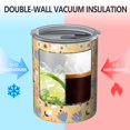 thumbnail image 2 of Floral 12oz Stainless Steel Coffee Mug – Double-Wall Insulated Cup with Spill-Resistant Lid, 360° Full-Print Design, Keeps Drinks Hot & Cold for Home, Office, Travel,Thanksgiving,Christmas, Spring, 2 of 5