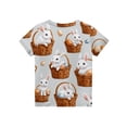 thumbnail image 5 of LTTVQM Easter Shirts for Girls 2026 Short Sleeve Cute Bunny Eggs Graphic Tee Soft Crew Neck Blouse Trendy Clothing Light Gray 7-8 Years, 5 of 5