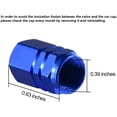thumbnail image 3 of Walbest 8Pcs Aluminum Alloy Universal Car Wheel Tire Tyre Air Valve Stem Caps Dust Cover, 3 of 7