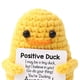 thumbnail image 2 of Pato Ganchillo Con Tarjeta Positivo Punto Creativo Para Regalos Hermanas Amarillo, 2 of 4