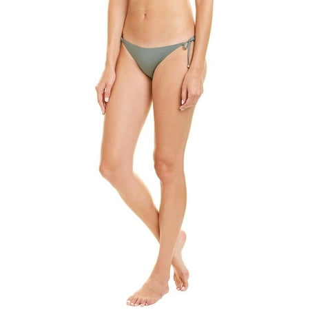 Vitamin A womens Elle Tie-Side Bikini Bottom  12/D/XL  Green
