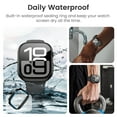 thumbnail image 2 of HOMEYA Compatible with Apple Watch Series 10 42mm Waterproof Hard Case with Tempered Glass, Ultra-Thin Protective Cover for iWatch Screen Protector, Clear, 2 of 8