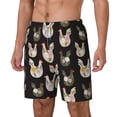 thumbnail image 2 of Uemuo Flowe Rooster Pattern Mens Swim Trunks Quick Dry Board Shorts with Mesh Lining, Stretch Beach Shorts Quick Dry No-Chafing Board Shorts-Medium, 2 of 9