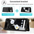 thumbnail image 5 of Phone Case for Google Pixel 7 5G Wallet Cover with Tempered Glass Screen Protector and Slim Credit Card Holder Stand Magnetic PU Leather Cell Accessories Pixel7 Pixle Seven 6.3 Women Men Black, 5 of 7