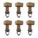 thumbnail image 1 of Gancho de cinturón Perspago de mochileros al aire libre Portátil Portátil Trekking Colgante Cintura Cintura Cinta Hebilla Hebilla Khaki Pack de 6 Guardurnaity OD011017-03, 1 of 7