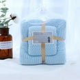 thumbnail image 2 of Zatoumnr Coral Velvet Absorbent Towel Wholesale Two-piece Set Thickened Gift Bath Towel Set Cozy Bath Sheet Perfect for Daily Use Bathroom Shower Towels, 2 of 4