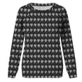 thumbnail image 4 of Aboser Valentine's Day Shirts for Women Pink Love Heart Graphic Shirt Casual Long Sleeve Tops Trendy Crewneck Pullover Tees, 4 of 5