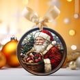 thumbnail image 2 of Santa Claus Custom Ornaments 2025, Santa Claus Ornament, Santa Claus Christmas Hanging Decor, Santa Claus Ornaments for Christmas Tree. V3K7QJ (Santa Claus 8), 2 of 4