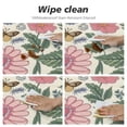 thumbnail image 4 of Nawypu  Spring Flowers Round Elastic Table Cover Cute Butterfly Print Decorative Table Cloth Washable Dust-Proof Table Cover for Kitchen Dining ，Multi-Size, 4 of 7