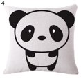 thumbnail image 2 of CNKOO Cartoon Panda Print Linen Square Pillow Case Cushion Throw Cover Home Sofa Decor, 2 of 8