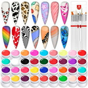 Saviland 36 Colors Gel Paint for Nails - Gel Nail Polish Kit with 15pcs Acrylic Nail Art Brushes - Best Reviews Guide
