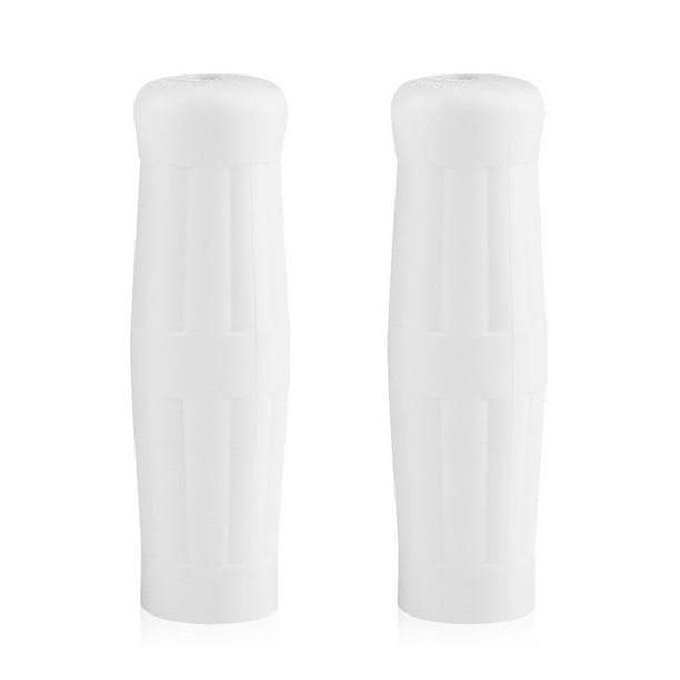 1 par de empuñaduras universales para manillar de motocicleta, de 1"-7/8", color blanco