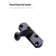 thumbnail image 6 of Door Reinforcement Lock, 1 Pack, Inward Swinging Inside Doors Flip Lock Home Reinforcement Lock for Swing-in Doors, Front Door, Hotel Door, Thicken Solid Aluminium Alloy, 6 of 7