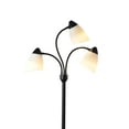 thumbnail image 6 of Mainstays 3 Head Floor Lamp Black with White Plastic Shades and with LED Bulbs Included, 6 of 8