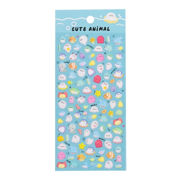 Ruanlalo 3D Puffy Stickers Cute Bunny Cat Animal Stickers for Kids Waterproof Foam Stickers for Crafts Journals And Phones