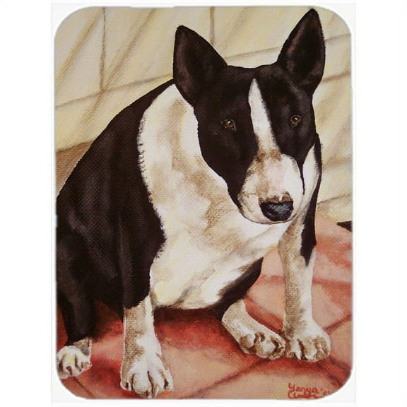 Carolines Treasures AMB1034LCB Bull Terrier English Bully Glass Cutting Board Large, 12H x 16W, multicolor