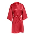 thumbnail image 6 of Afdoent Soft Womens Robe Women's Wedding Party Robe Letter Kimono Satin Pyjamas Bridesmaid Bathrobe Comfortable, 6 of 9