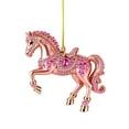 thumbnail image 2 of Handmade Horse Christmas Ornament,Horse Ornaments for Christmas Tree 2D Custom Acrylic Running, White Hanging Topper Running Horses Racing Racing Riding Ornaments for Your Tree, 2 of 5