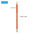 thumbnail image 2 of Uxcell Watercolor Pencil, 6Pcs Water Soluble Pencils for Blending, Coloring, Sketch Drawing, Painting, Orange, 2 of 7