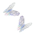 thumbnail image 6 of LC LICTOP 36Pcs 3D Butterfly Wall Stickers Colorful Silver Decorations DIY for Living Room Bedroom Model a, 6 of 6