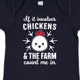 thumbnail image 4 of Inktastic If It Involves Chickens & The Farm Count me in Boys or Girls Baby Bodysuit, 4 of 5