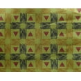 thumbnail image 4 of oneOone Georgette Viscose Fabric Check & Triangle Ikat Printed Fabric 1 Yard 42 Inch Wide, 4 of 4