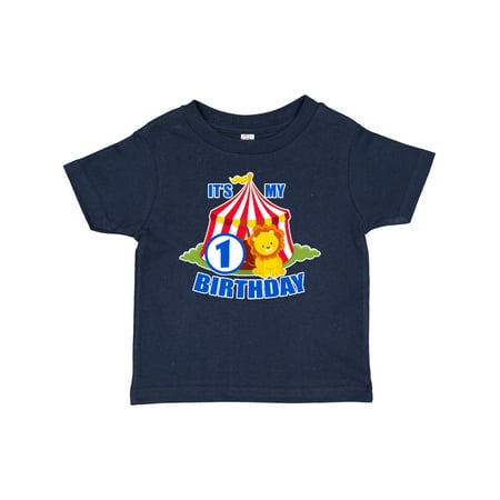 

Inktastic Its My Birthday Circus Tent with Lion 1 Year Old Gift Baby Boy or Baby Girl T-Shirt