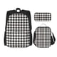 thumbnail image 1 of Balery Houndstooth Black And White Mochila Escolar 3 en 1 para Niños - Mochila Resistente con Lonchera Térmica y Estuche - Mochila Escolar para Niños y Niñas, 1 of 7