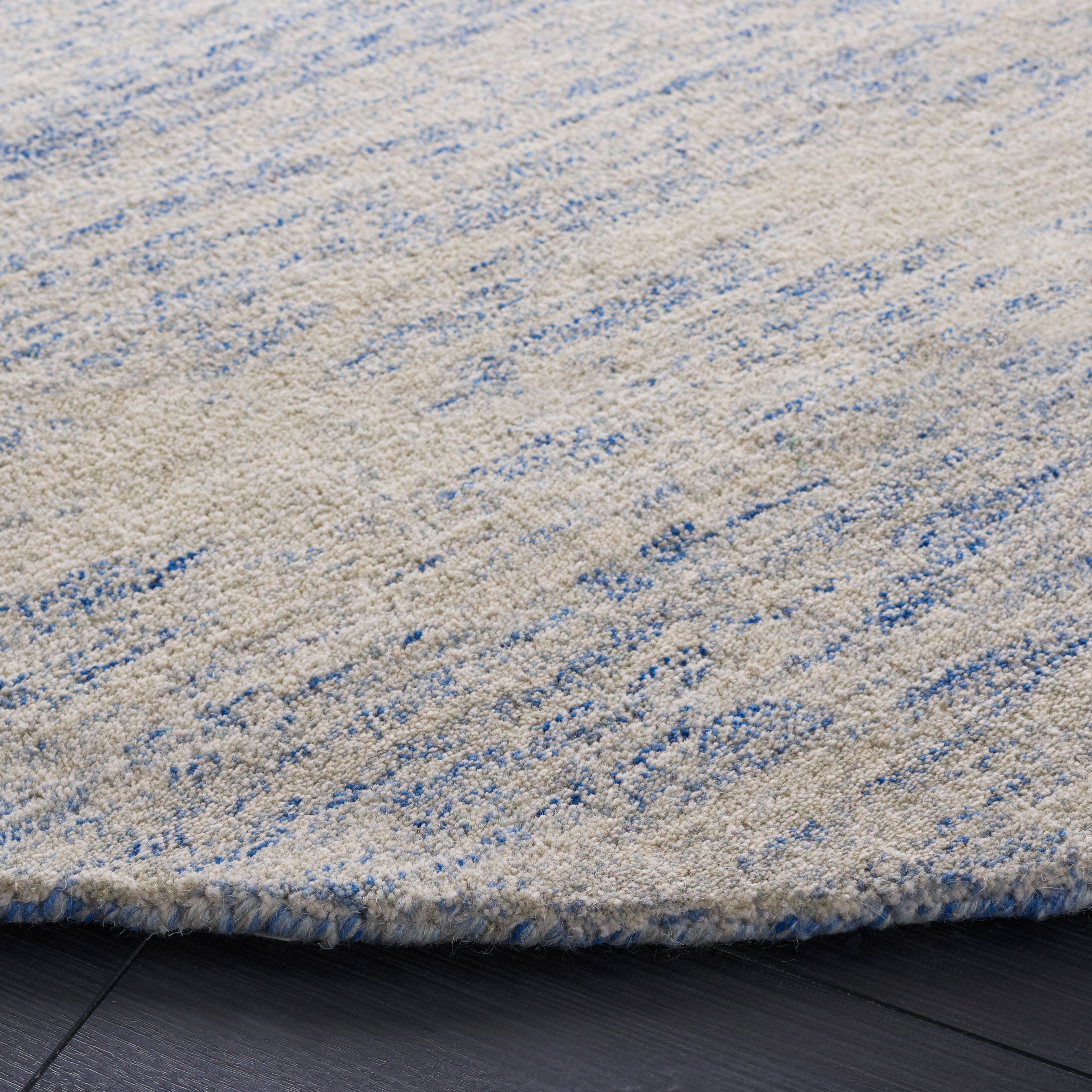 Safavieh Metro Jocin Distressed Area Rug, Blue/Ivory, 6' x 6' Round