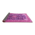 thumbnail image 2 of Ahgly Company Indoor Round Medallion Pink Traditional Area Rugs, 3' Round, 2 of 4