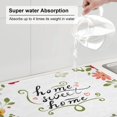thumbnail image 6 of Kdxio Home Sweet Home Floral for Dish Drying Mat,24*18 inch Absorbent Dish Drainer Kitchen Counter,Large Size Dish Drying Pad for Countertops,Draining Racks, 6 of 9